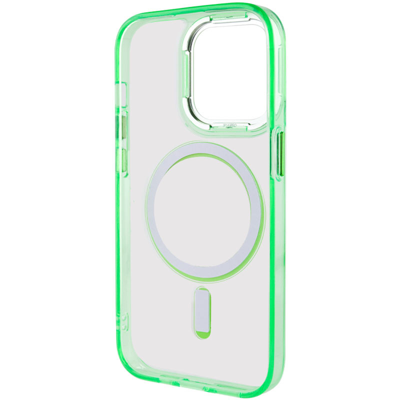 Чехол TPU Iris with Magnetic Fit для Apple iPhone 13 Pro Max (6.7") (Салатовый) в магазине vchehle.ua