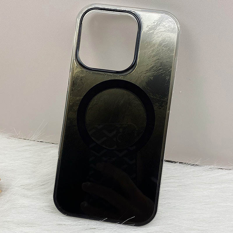 Фото Чохол TPU Shiny Mountain Magnetic Fit на Apple iPhone 14 / 13 (6.1") (Black) на vchehle.ua