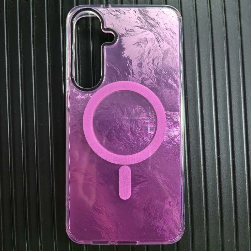 Чохол TPU Shiny Mountain Magnetic Fit на Samsung Galaxy S24 FE (Pink) в магазині vchehle.ua