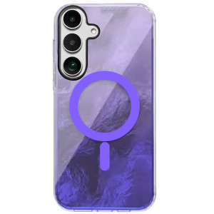 Чехол TPU Shiny Mountain Magnetic Fit для Samsung Galaxy S24 FE