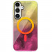 Чохол TPU Shiny Mountain Magnetic Fit на Samsung Galaxy S24 FE (Yellow / Pink)