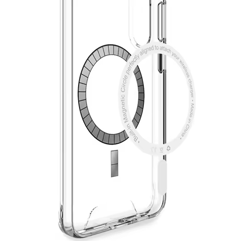 Фото Чохол TPU Space Case with Magnetic Fit на Samsung Galaxy A18 / A17 / A26 / A16 (Прозорий) на vchehle.ua