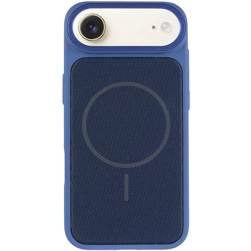 Фото Чехол PC Textile Hybrid with Magnetic Fit для Apple iPhone 17 Air (6.5") (Blue) на vchehle.ua