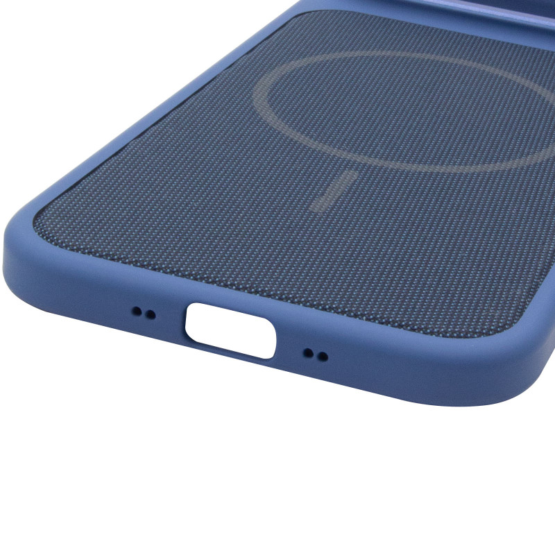 Купить Чехол PC Textile Hybrid with Magnetic Fit для Apple iPhone 17 Air (6.5") (Blue) на vchehle.ua