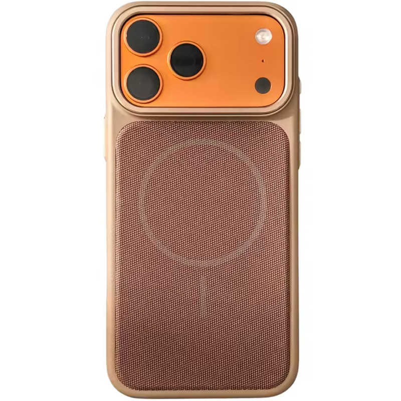 Чехол PC Textile Hybrid with Magnetic Fit для Apple iPhone 17 Pro (6.3") (Desert Gold)