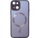 Чехол TPU+Glass Sapphire Midnight with Magnetic Fit для Apple iPhone 15 (6.1") (Фиолетовый / Deep Purple)