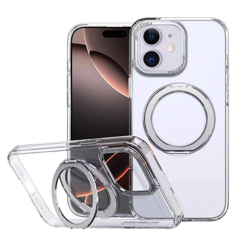 Чохол TPU+PC Empire with Magnetic Fit and Ring на Apple iPhone 11 (6.1") (Clear)