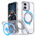 Фото Чохол TPU+PC Empire with Magnetic Fit and Ring на Apple iPhone 11 (6.1") (Clear) на vchehle.ua