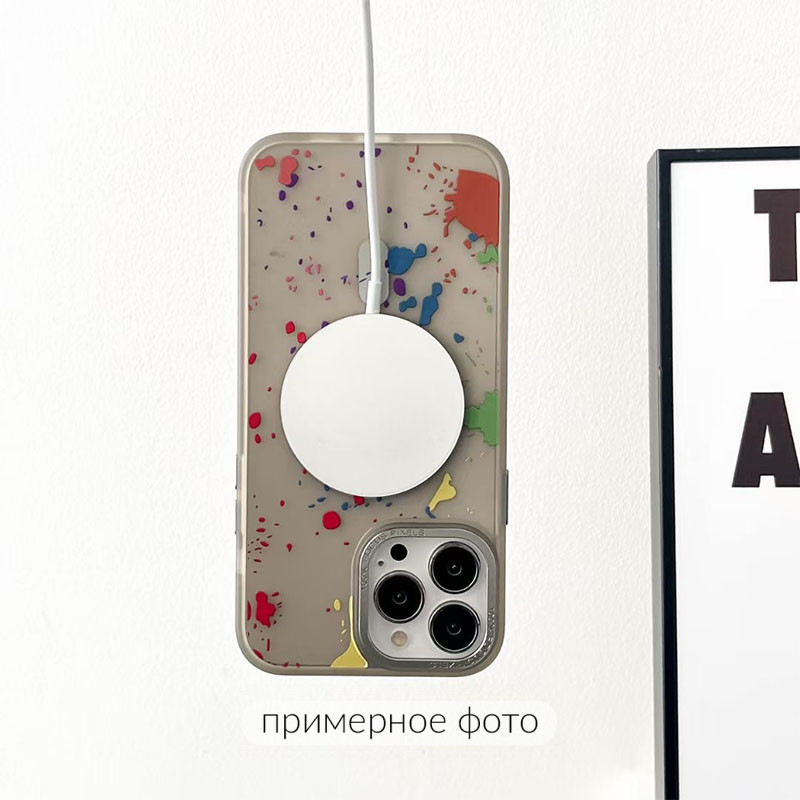 Фото Чехол TPU+PC Flush with Magnetic Fit для Apple iPhone 16e / 17e (6.1") (Titanium grey) на vchehle.ua