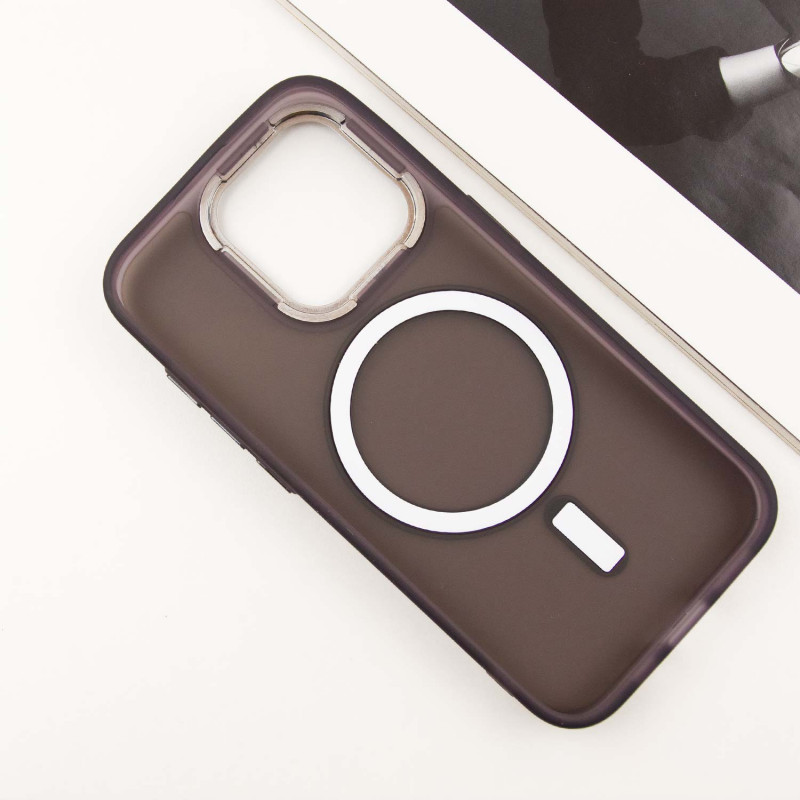 Чехол TPU+PC Lily with Magnetic Fit для Apple iPhone 14 Pro (6.1") (Dark Purple) в магазине vchehle.ua