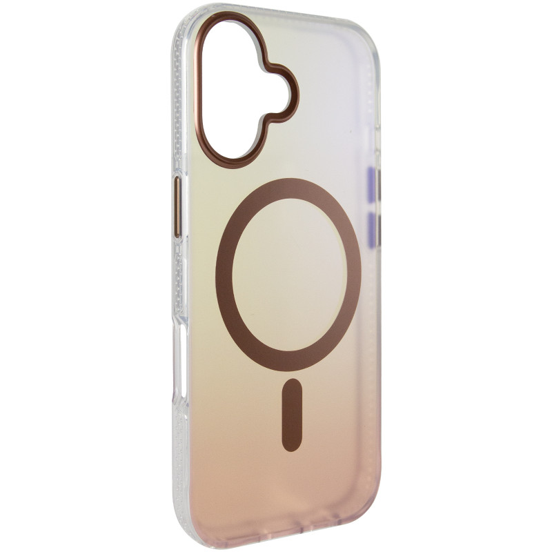 Чехол TPU+PC Phantom with Magnetic Fit для Apple iPhone 16 (6.1") (Rose Gold)