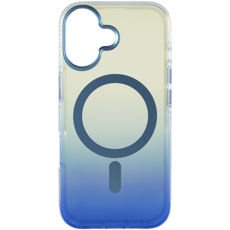 Фото Чехол TPU+PC Phantom with Magnetic Fit для Apple iPhone 17 (6.3") (Blue) на vchehle.ua