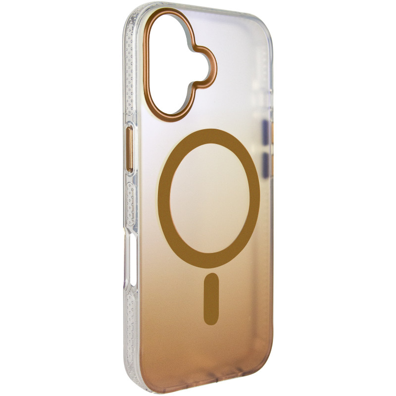 Чехол TPU+PC Phantom with Magnetic Fit для Apple iPhone 17 (6.3") (Golden)