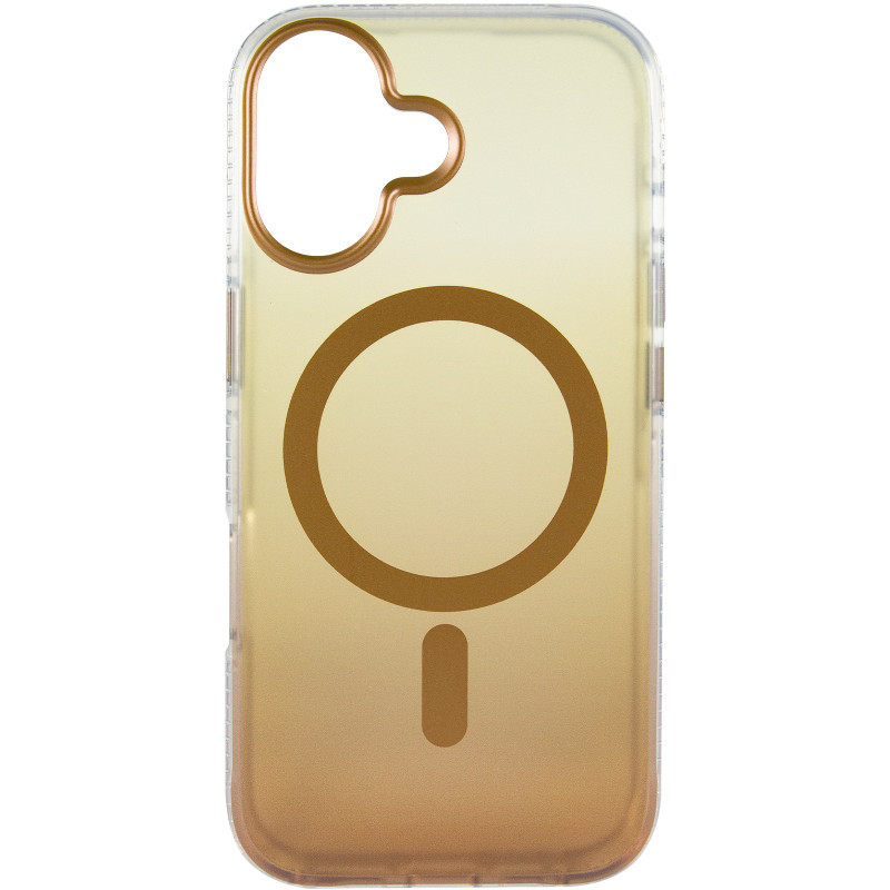Фото Чехол TPU+PC Phantom with Magnetic Fit для Apple iPhone 17 (6.3") (Golden) на vchehle.ua
