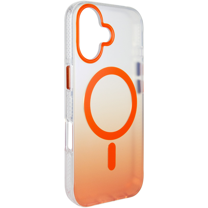 Чехол TPU+PC Phantom with Magnetic Fit для Apple iPhone 17 (6.3") (Orange)