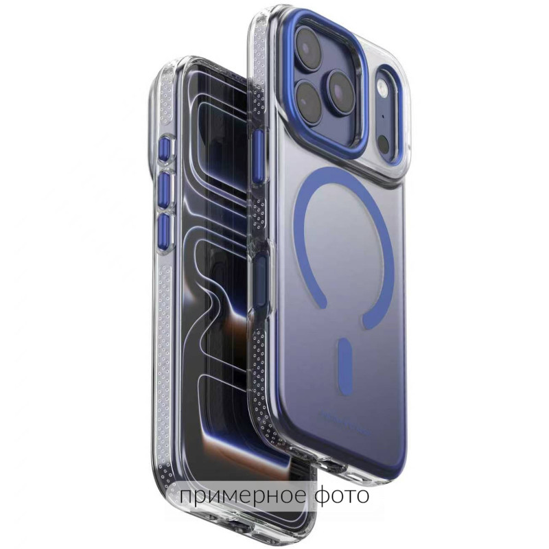 Чохол TPU+PC Puloka Resplendent with Magnetic Fit для Apple iPhone 15 (6.1") (Blue)