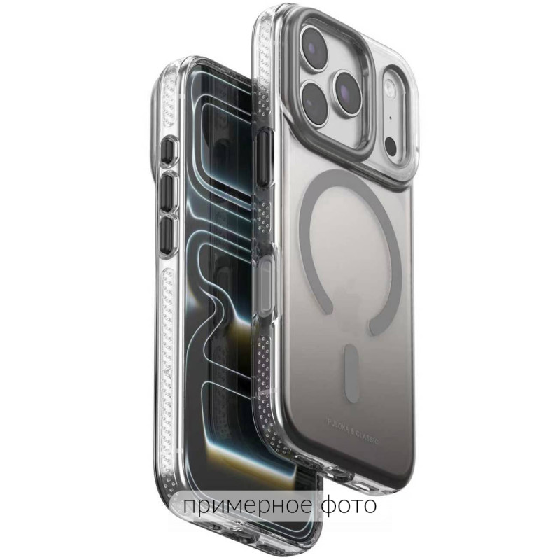 Чохол TPU+PC Puloka Resplendent with Magnetic Fit для Apple iPhone 15 (6.1") (Dark Grey)