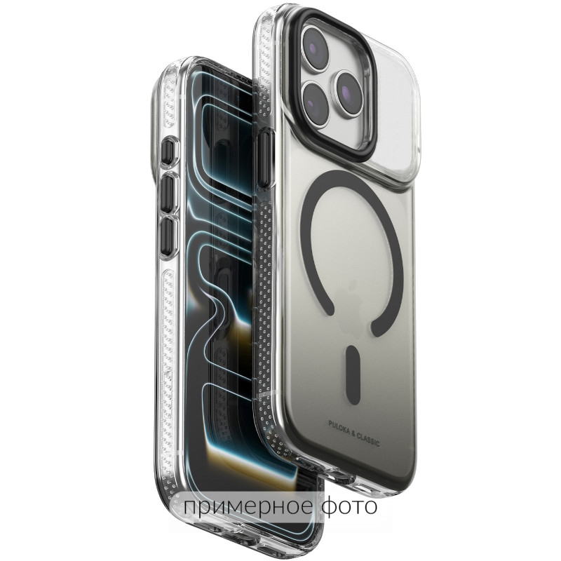 Чохол TPU+PC Puloka Resplendent with Magnetic Fit для Apple iPhone 16 (6.1") (Black)