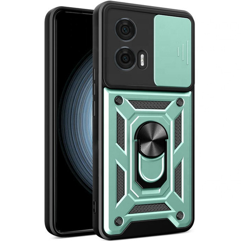Ударопрочный чехол Ummi Camshield Serge Ring для Motorola Edge 50 Fusion (Зеленый / Green)