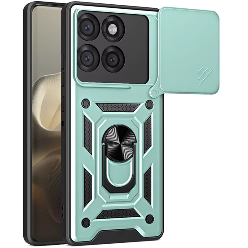 Удароміцний чохол Ummi Camshield Serge Ring на Motorola Edge 70 Fusion / 70 Fusion+ (Зелений / Green)