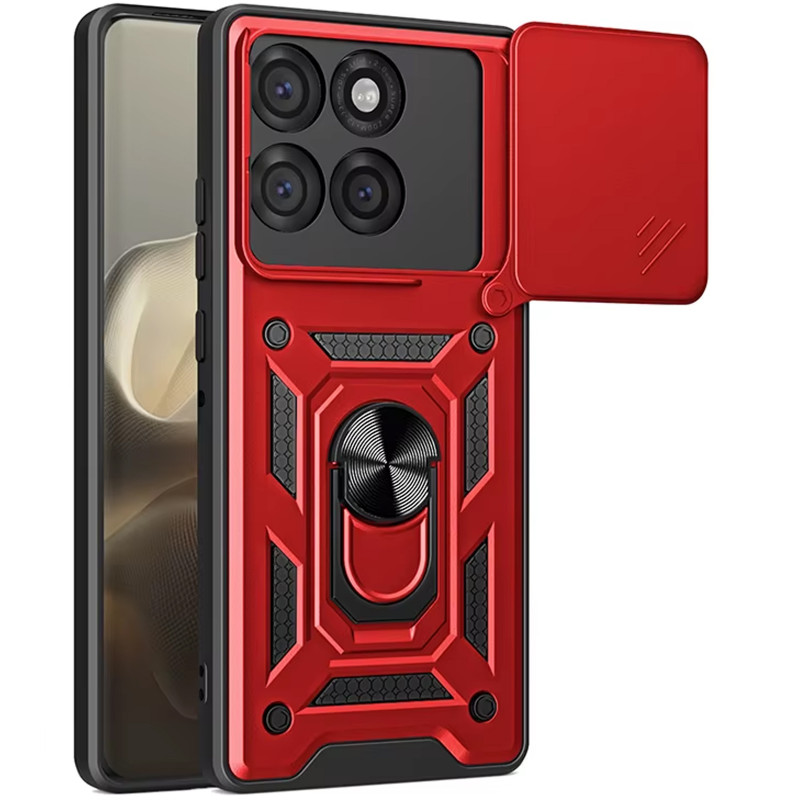 Удароміцний чохол Ummi Camshield Serge Ring на Motorola Edge 70 Fusion / 70 Fusion+ (Червоний / Red)