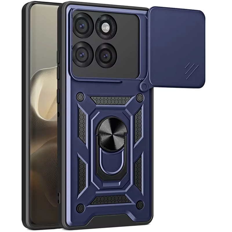 Удароміцний чохол Ummi Camshield Serge Ring на Motorola Edge 70 Fusion / 70 Fusion+ (Синій / Navy)
