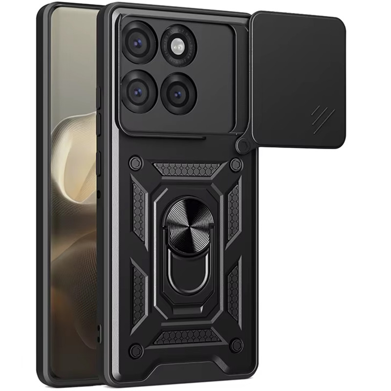 Удароміцний чохол Ummi Camshield Serge Ring на Motorola Edge 70 Fusion / 70 Fusion+ (Чорний / Black)