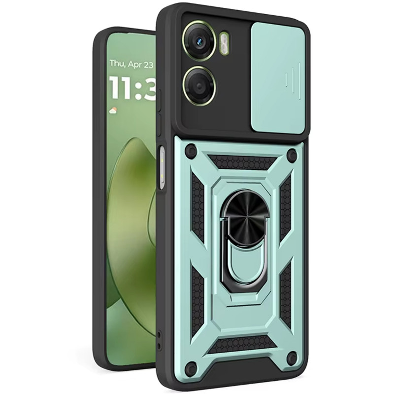 Фото Удароміцний чохол Ummi Camshield Serge Ring на Motorola Moto G06 / G06 Power (Зелений / Green) на vchehle.ua