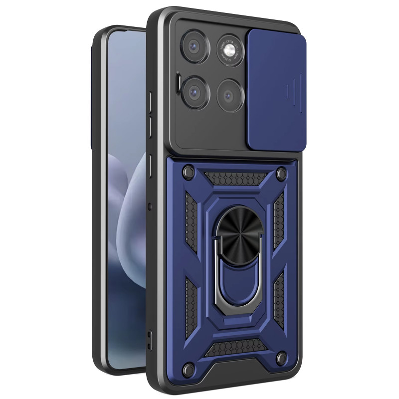 Удароміцний чохол Ummi Camshield Serge Ring на Motorola Moto G86 Power (Синій / Navy)