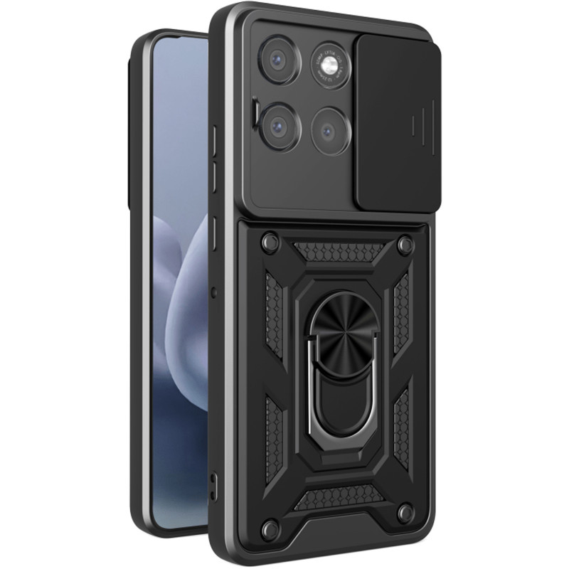Удароміцний чохол Ummi Camshield Serge Ring на Motorola Moto G86 Power (Чорний / Black)