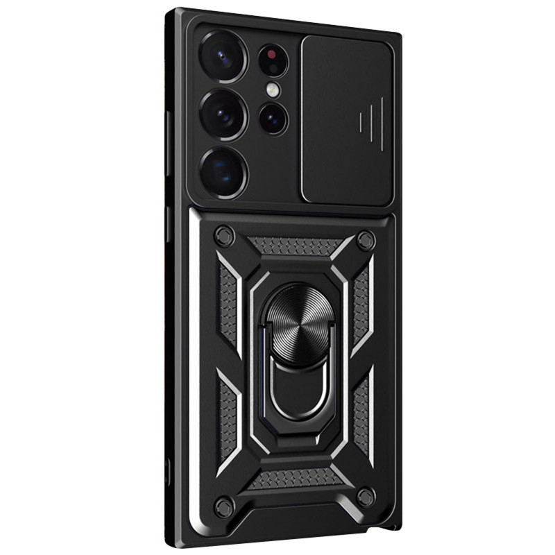Фото Удароміцний чохол Ummi Camshield Serge Ring на Samsung Galaxy S26 Ultra (Чорний / Black) на vchehle.ua