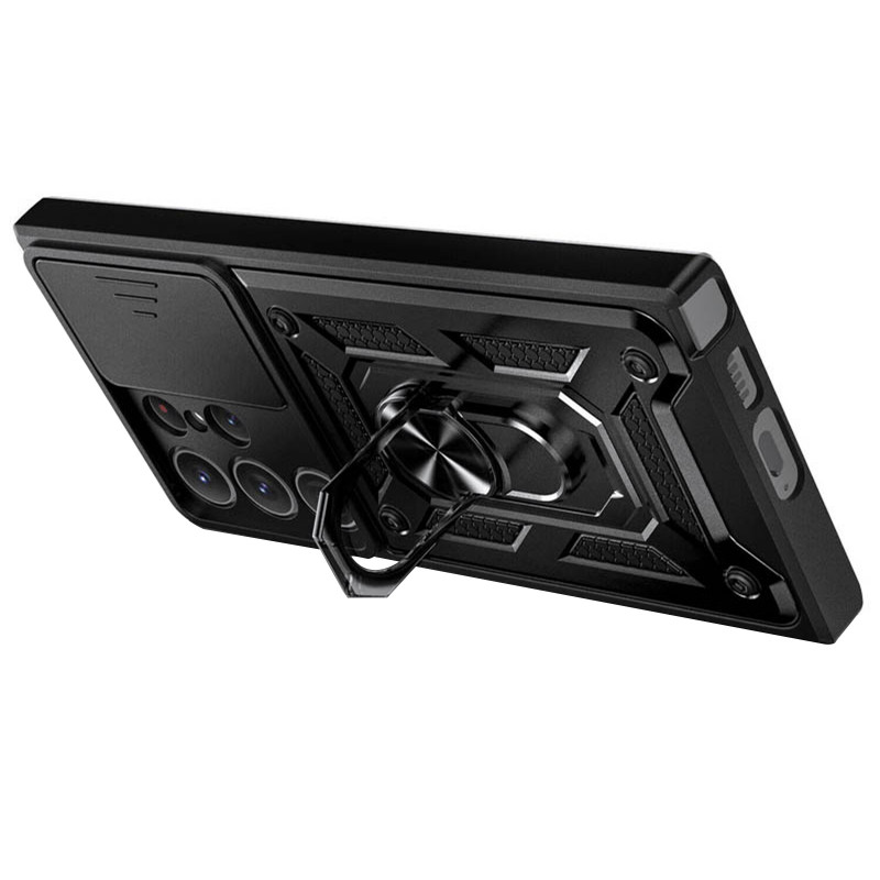 Фото Удароміцний чохол Ummi Camshield Serge Ring на Samsung Galaxy S26 Ultra (Чорний / Black) в маназині vchehle.ua