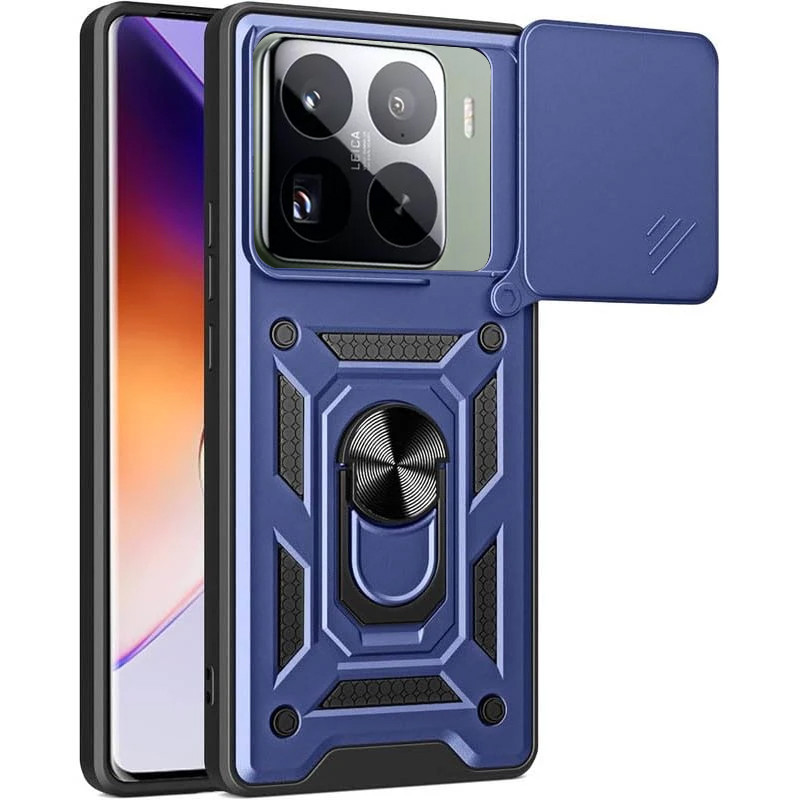 Удароміцний чохол Ummi Camshield Serge Ring на Xiaomi 15 Pro (Синій)