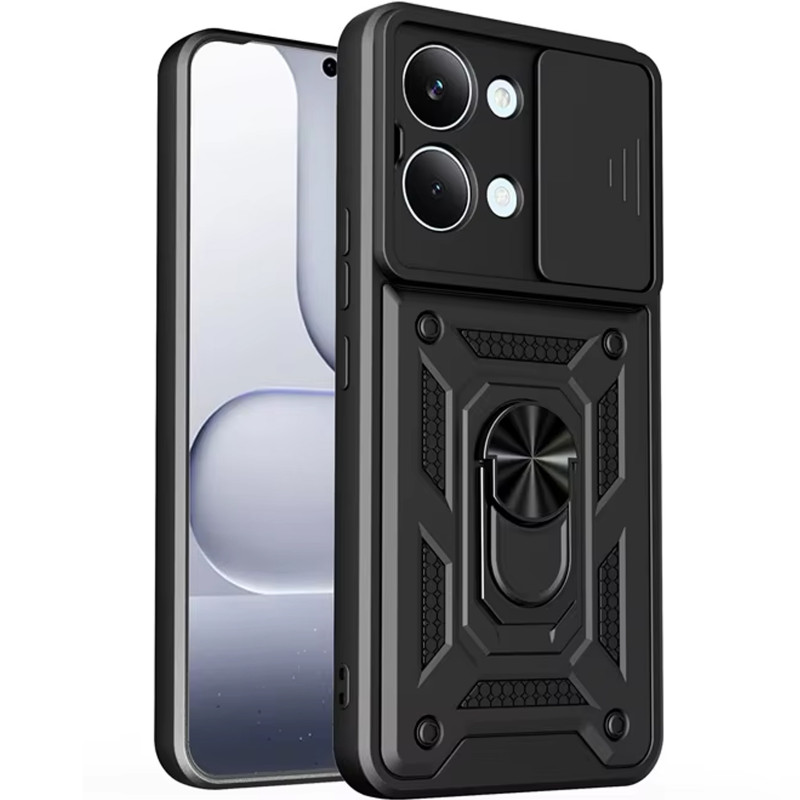 Ударопрочный чехол Ummi Camshield Serge Ring для Xiaomi Poco X8 Pro Max (Черный / Black)