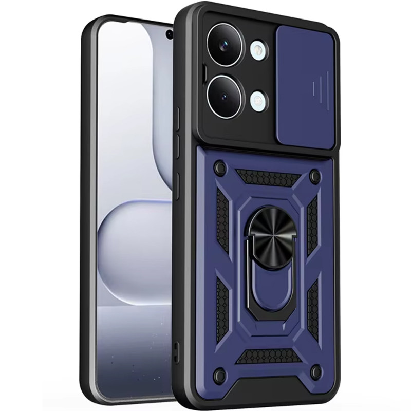 Ударопрочный чехол Ummi Camshield Serge Ring для Xiaomi Poco X8 Pro Max (Синий / Navy)