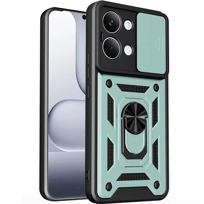 Ударопрочный чехол Ummi Camshield Serge Ring для Xiaomi Poco X8 Pro Max (Зеленый / Green)