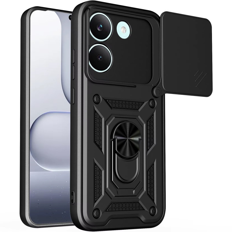 Ударопрочный чехол Ummi Camshield Serge Ring для Xiaomi Poco X8 Pro (Черный / Black)