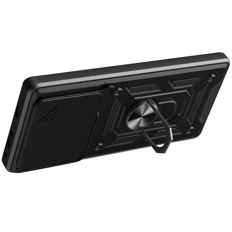 Фото Ударопрочный чехол Ummi Camshield Serge Ring для Xiaomi Poco X8 Pro (Черный / Black) на vchehle.ua