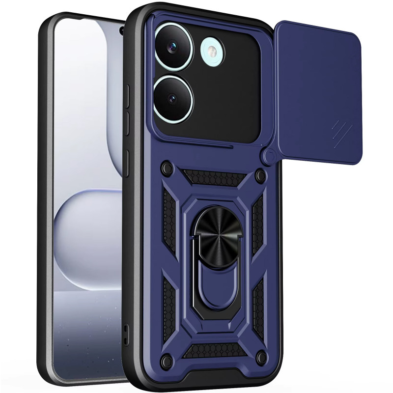 Ударопрочный чехол Ummi Camshield Serge Ring для Xiaomi Poco X8 Pro (Синий / Navy)