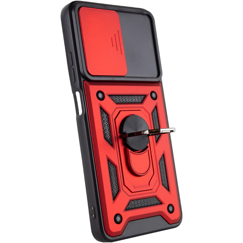 Фото Ударопрочный чехол Ummi Camshield Serge Ring для Xiaomi Redmi 12C (Красный / Red) в магазине vchehle.ua