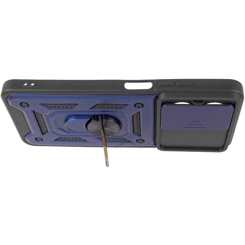 Ударопрочный чехол Ummi Camshield Serge Ring для Xiaomi Redmi A5 / A7 / Poco C71 (Синий / Navy) в магазине vchehle.ua