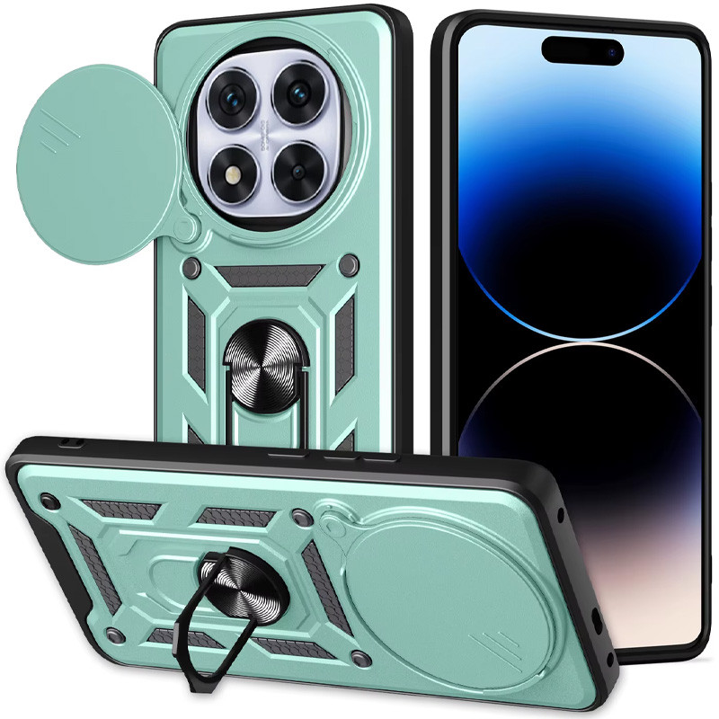 Удароміцний чохол Ummi Camshield Serge Ring на Xiaomi Redmi Note 15 Pro 4G (Зелений / Green)