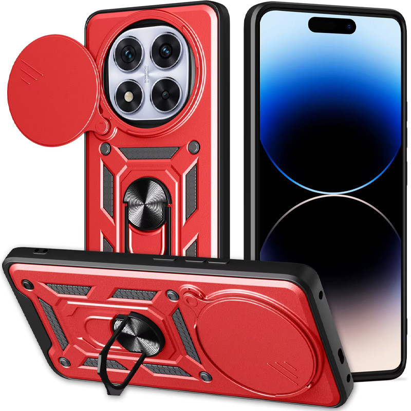 Фото Удароміцний чохол Ummi Camshield Serge Ring на Xiaomi Redmi Note 15 Pro 4G (Червоний / Red) на vchehle.ua