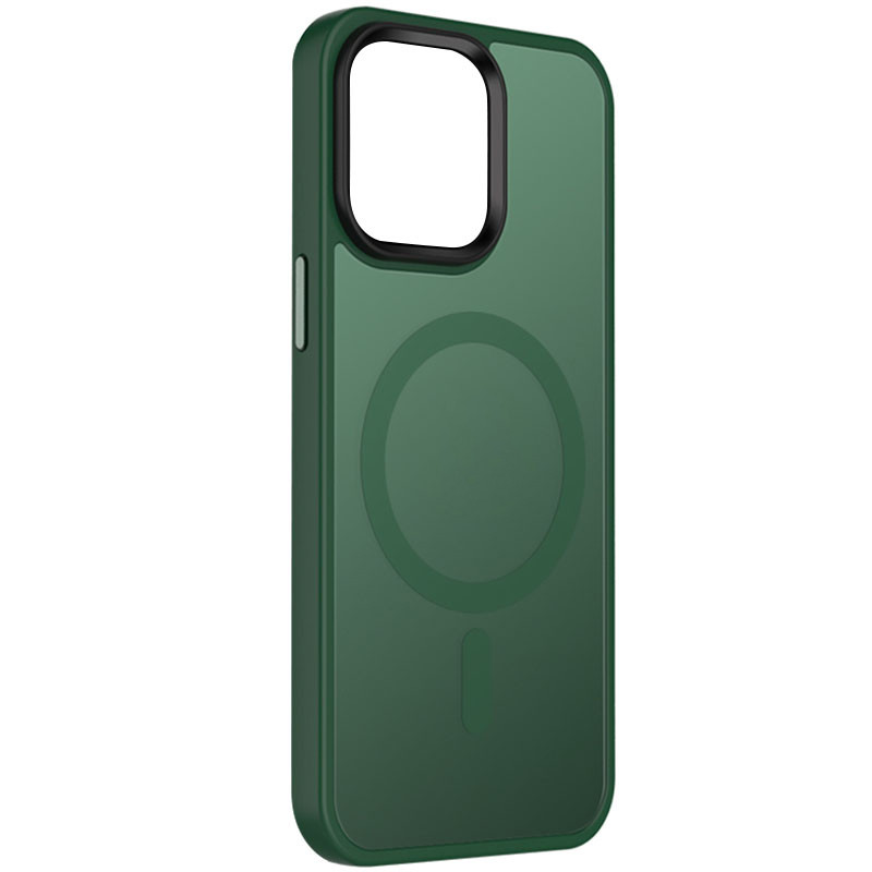 Чехол Ummi Colorful with Magnetic Fit для Apple iPhone 15 (6.1") (Зеленый / Dark Green)