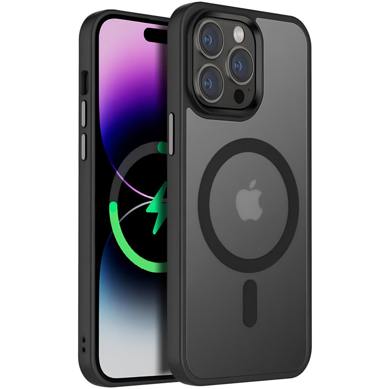 Чехол Ummi Colorful with Magnetic Fit для Apple iPhone 15 Pro (6.1") (Черный / Black)