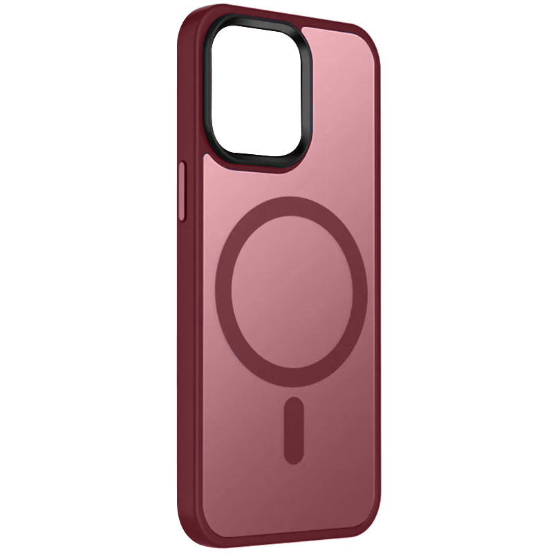 Чехол Ummi Colorful with Magnetic Fit для Apple iPhone 15 Pro (6.1") (Бордовый / Wine Red)