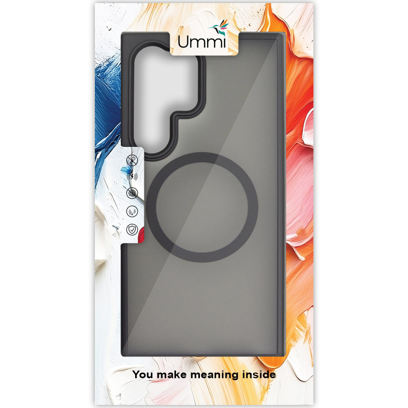 Заказать Чехол Ummi Colorful with Magnetic Fit для Samsung Galaxy S24 Ultra (Черный / Black) на vchehle.ua
