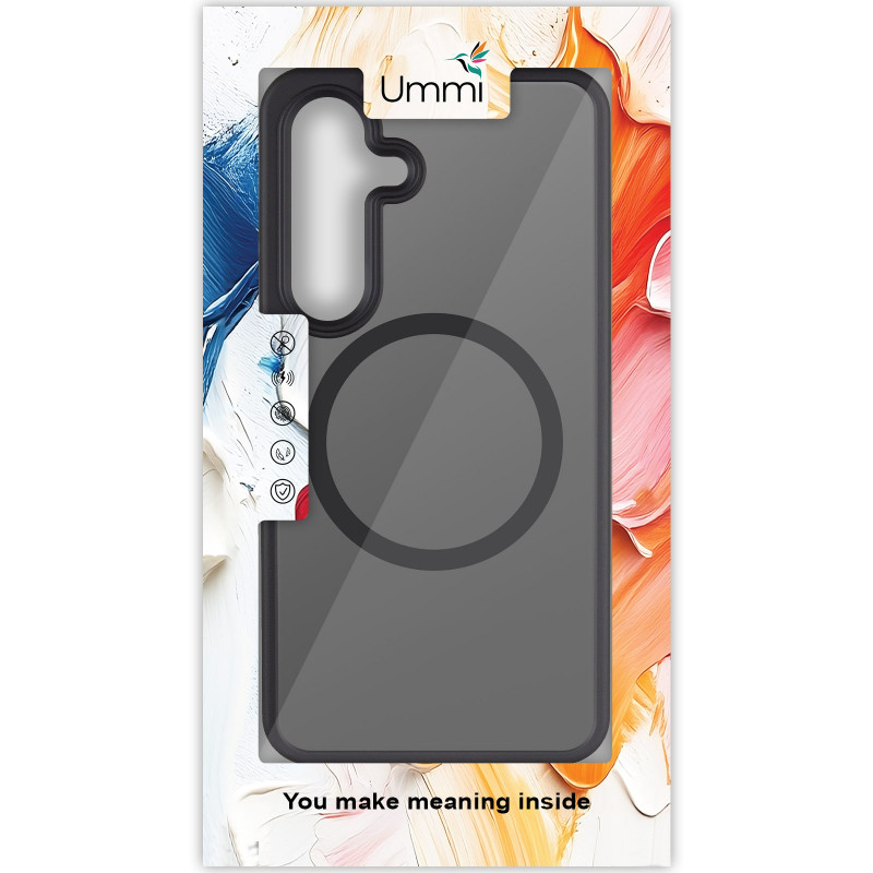 Чохол Ummi Colorful with Magnetic Fit на Samsung Galaxy S25 (Чорний / Black) в магазині vchehle.ua