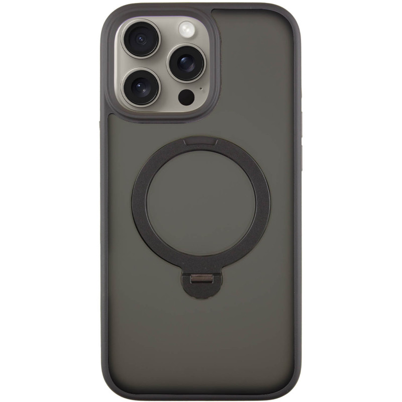 Чохол Ummi Colorful with Magnetic Fit HQ Ring на Apple iPhone 15 Pro (6.1") (Black)