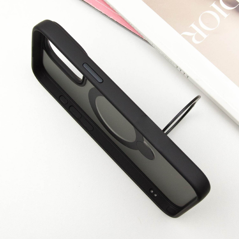 Чохол Ummi Colorful with Magnetic Fit HQ Ring на Apple iPhone 15 Pro (6.1") (Black) в магазині vchehle.ua